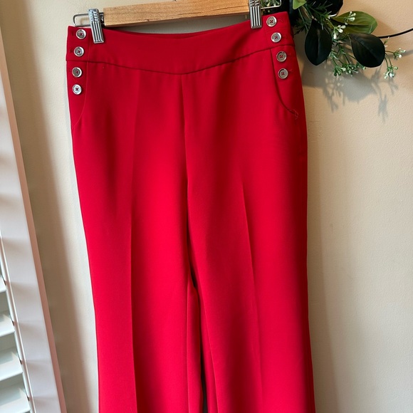 White House Black Market Bold Red Pants - Picture 4 of 16
